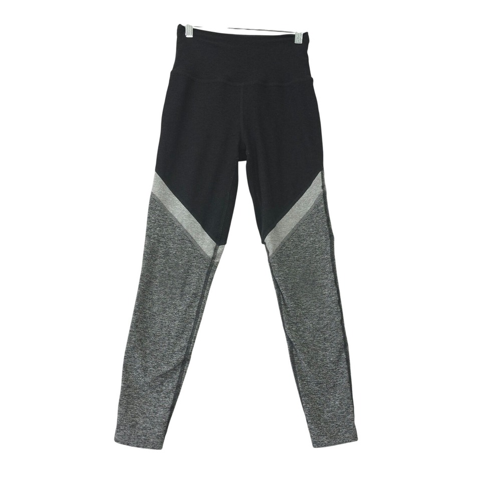 Beyond Yoga Womens High Waisted Colorblock Leggings Black Grey Size S Activewear